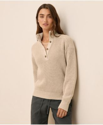 Women's Luxe Knit Henley Sweater