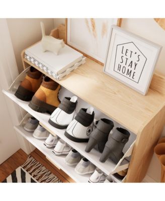 Nordic Shoe Storage Cabinet 2 - White