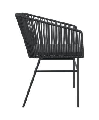 Garden Chair Black PE rattan Standard UV-resistant materials