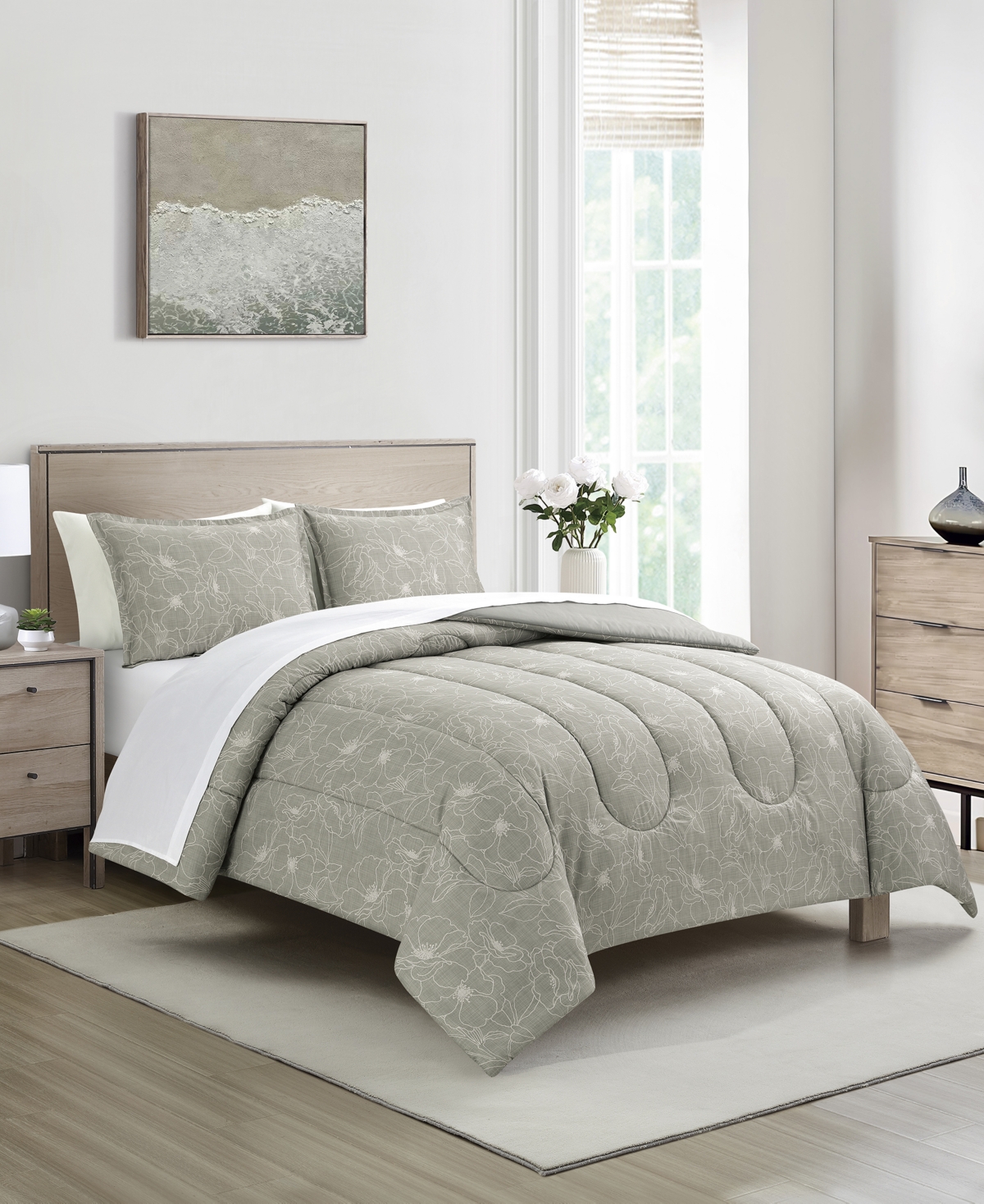 Sunham Julia Floral 3-pc. Comforter Sets In Green