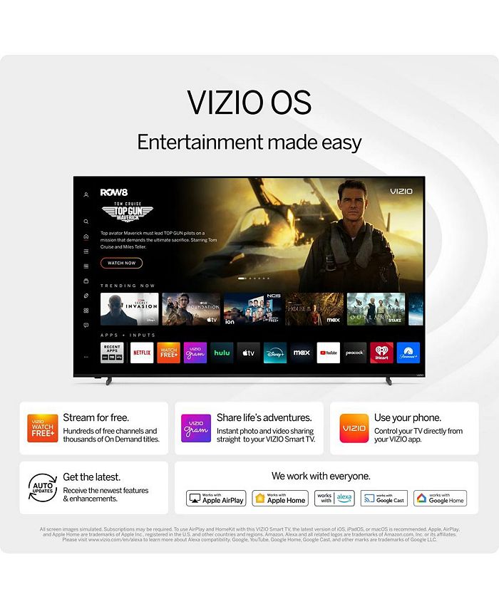 Vizio Size 32  LED Smart TV Class HD 720p  Smart TV - Black - 32 inches