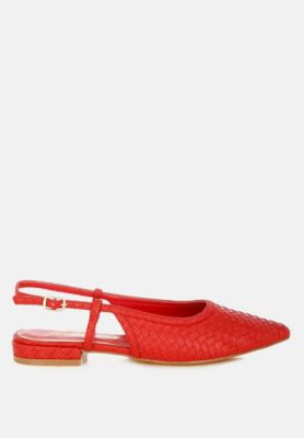 Women's Kurina Metallic Woven Slingback Sandals