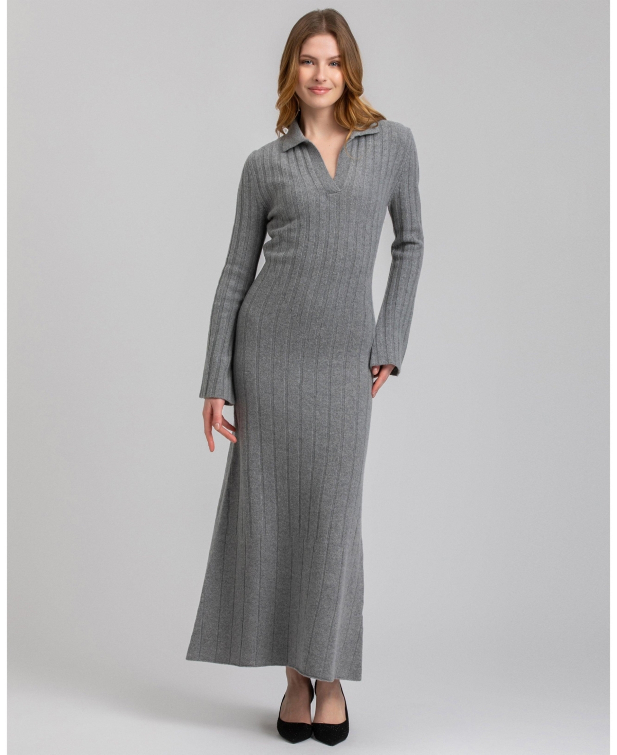 Pietro Brunelli Milano Women's Ribbed Beatrice Maxi Dress