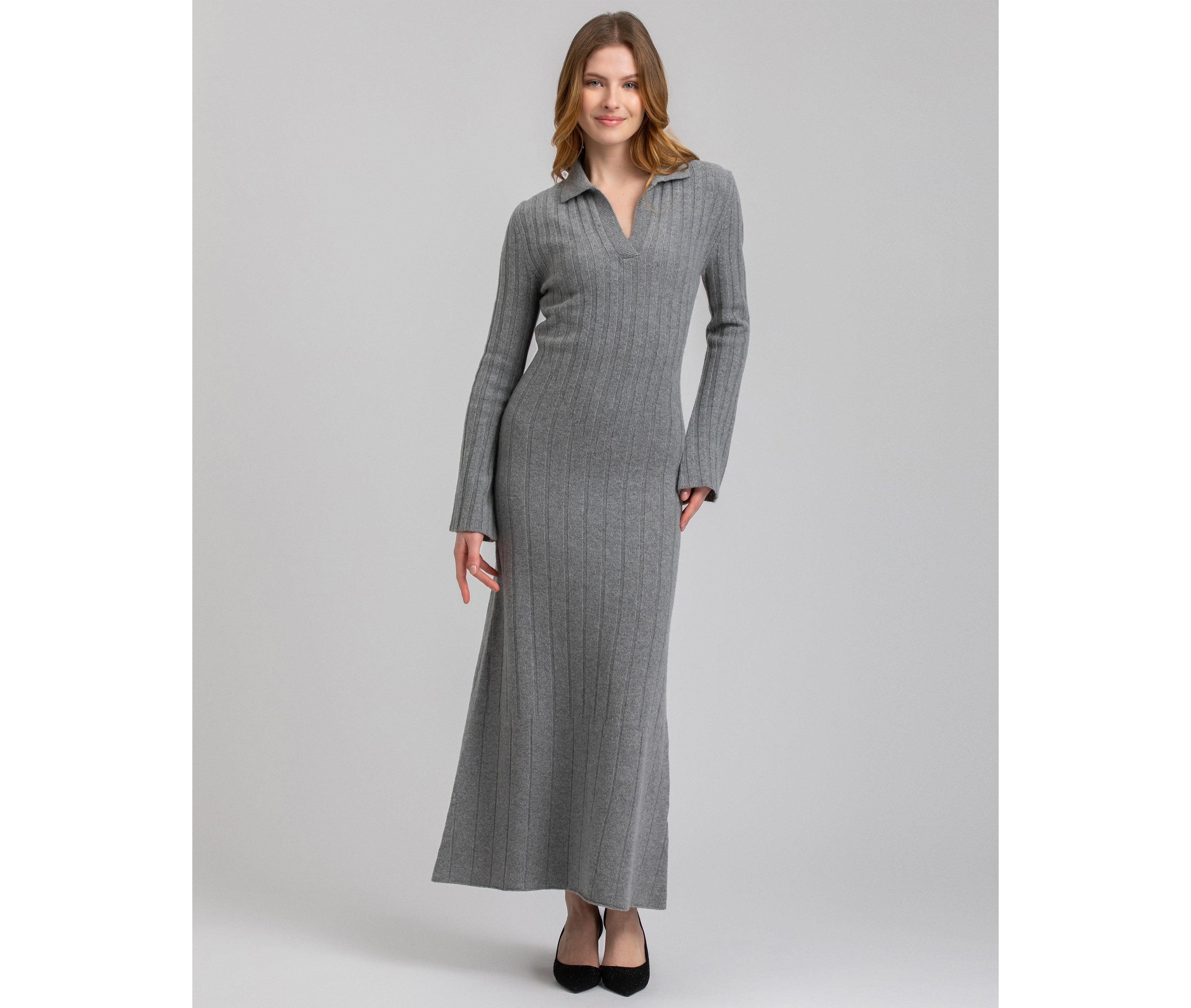 Pietro Brunelli Milano Women's Ribbed Beatrice Maxi Dress