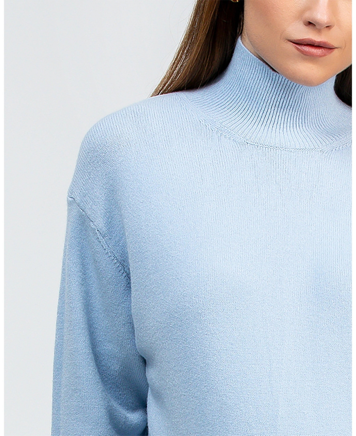 Pietro Brunelli Maternity Relaxed Turtleneck Regina Sweater with Long Sleeves