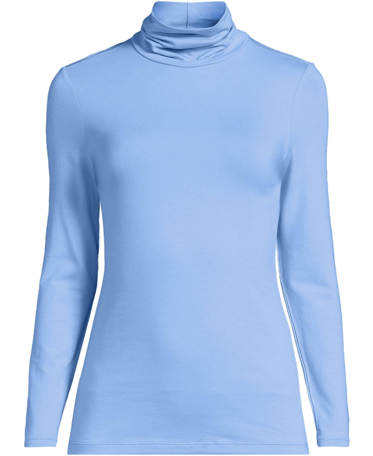 Lands' End Tall Lightweight Jersey Long Sleeve Turtleneck