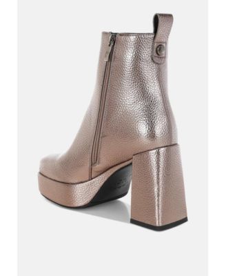 Womens Poulin Faux Leather Chelsea Boots