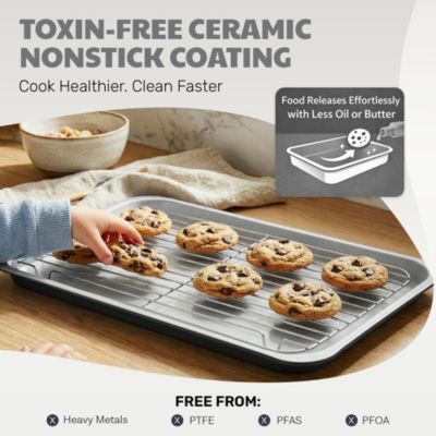 6-Piece Nonstick Stackable Nesting Bakeware Set