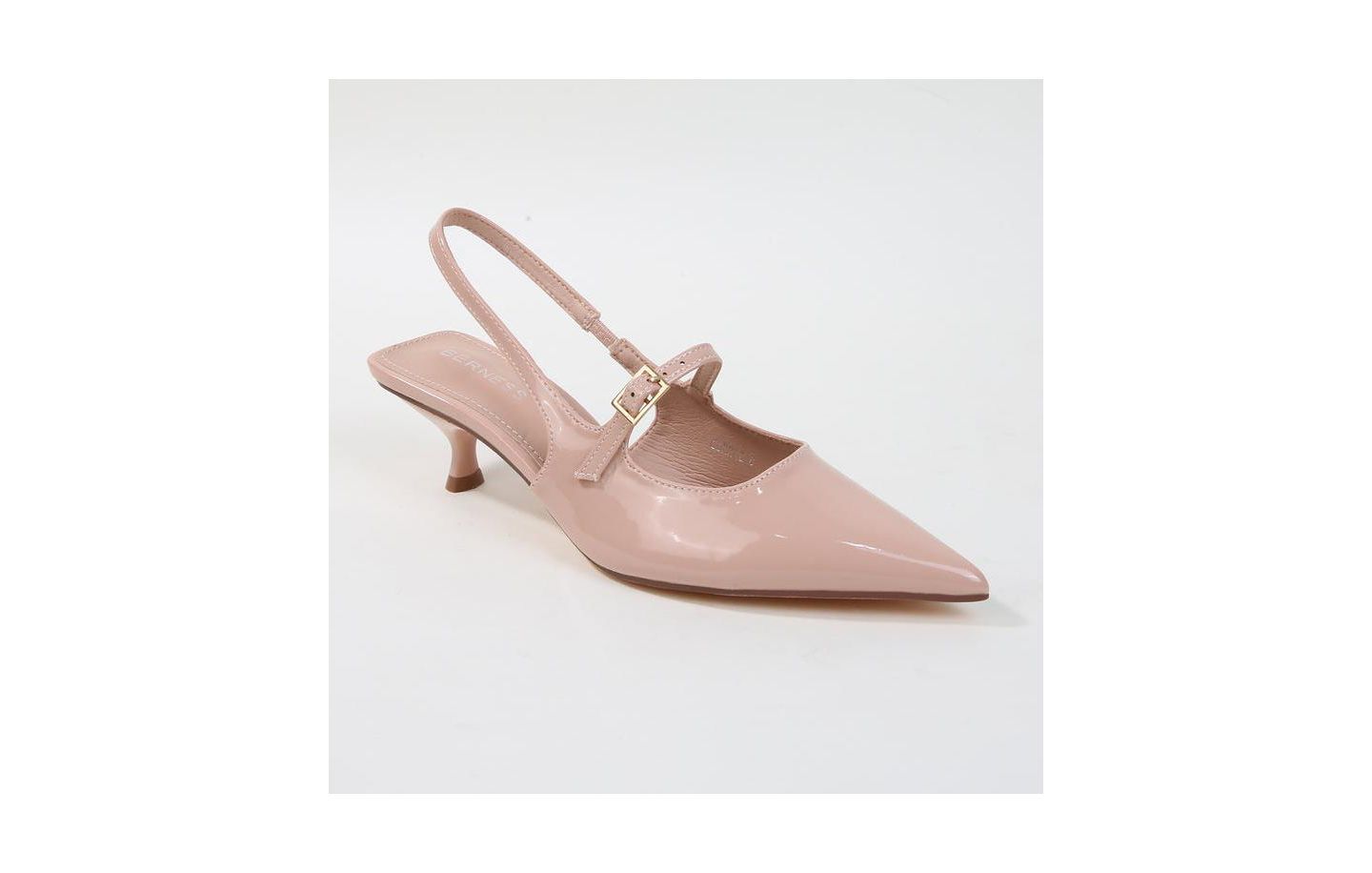Женские туфли BERNESS Corrie Slingback Kitten Heels, цвет: Бежевый — фото 1