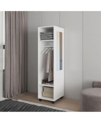 36.8 “ Manufactured Wood built-in mirror Wardrobe Devon Armoire.