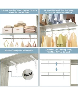 Adjustable Closet System for Bedroom