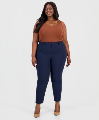 Plus Size Shannon Mid-Rise Ankle Pants