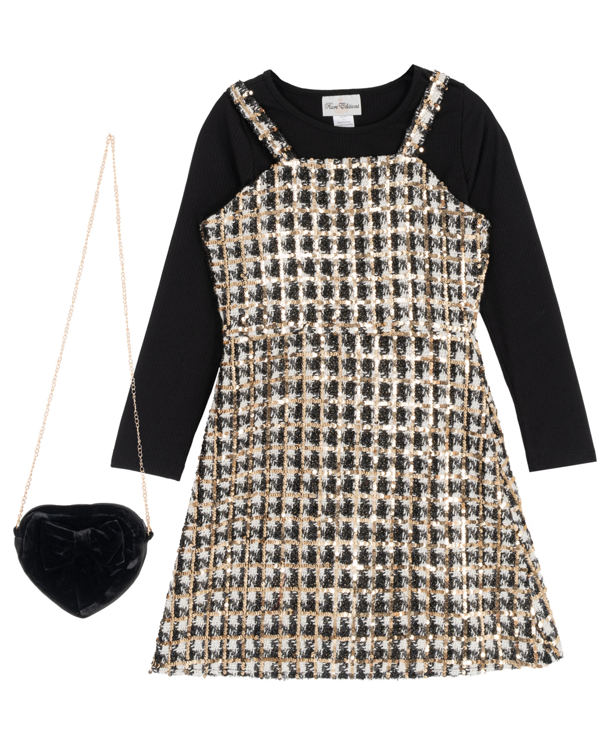Rare Editions Girls 7-16 3-Piece Top and Jumper Set
