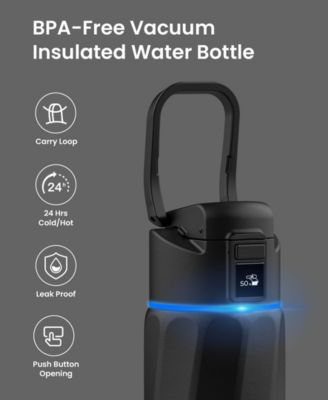 24 oz. Insulated Smart Water Bottle with Hydration Tracking