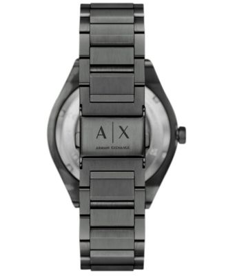 Armani Exchange Men's Sync Automatic Gunmetal Stainless Steel Watch, 44mm