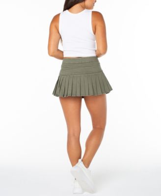 Juniors' Pleated Mini Skirt
