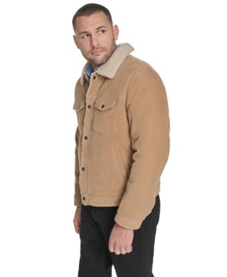 Men's Corduroy Trucker with Sherpa Collar Jacket