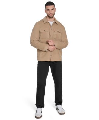 Men's Corduroy Plaid Lining Shirt Jacket