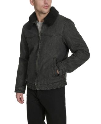 Men's Denim Western Sherpa Lined Collar Jacket