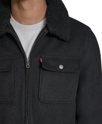 Men's Wool Blend Depot Sherpa Collar Jacket 