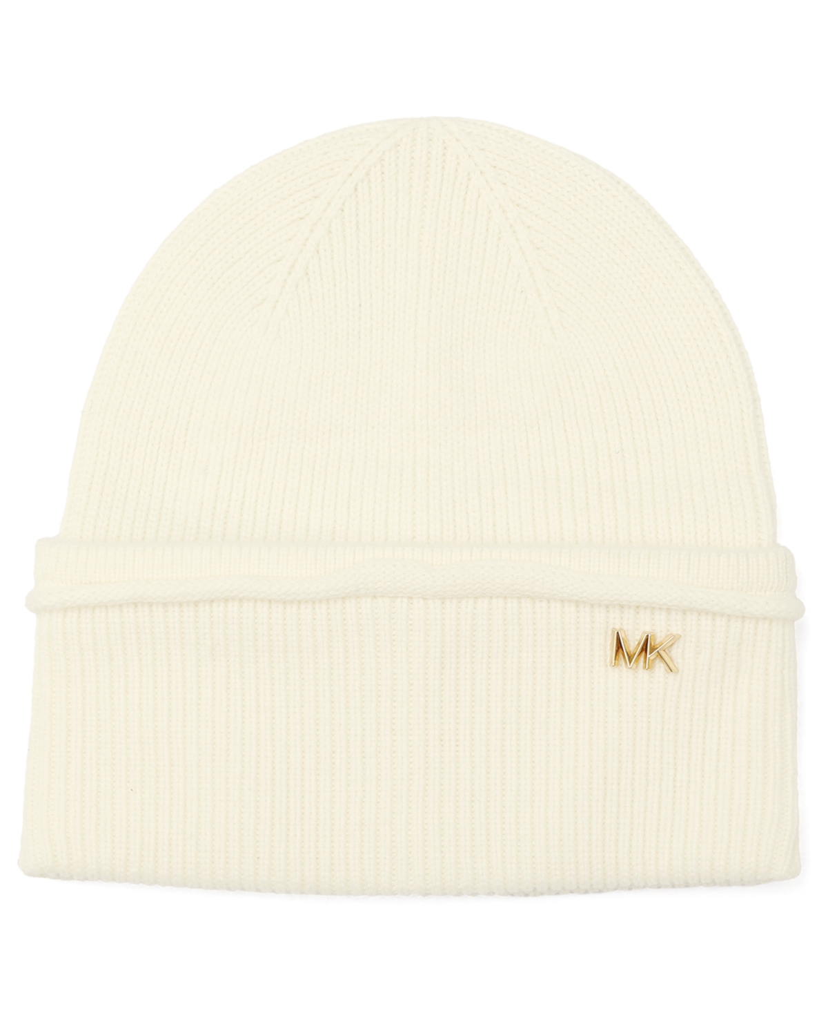 Michael Kors Women's Exposed Seam Cuff Beanie In White