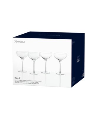 Gala Coupe Cocktail Glasses, Set of 4