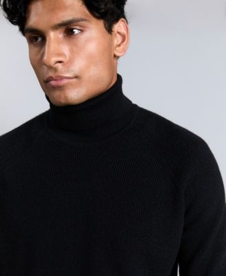 Men's Fold Over Turtleneck Sweater