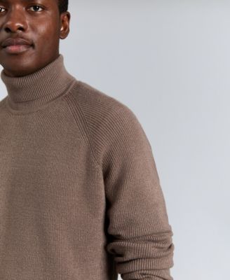Men's Fold Over Turtleneck Sweater