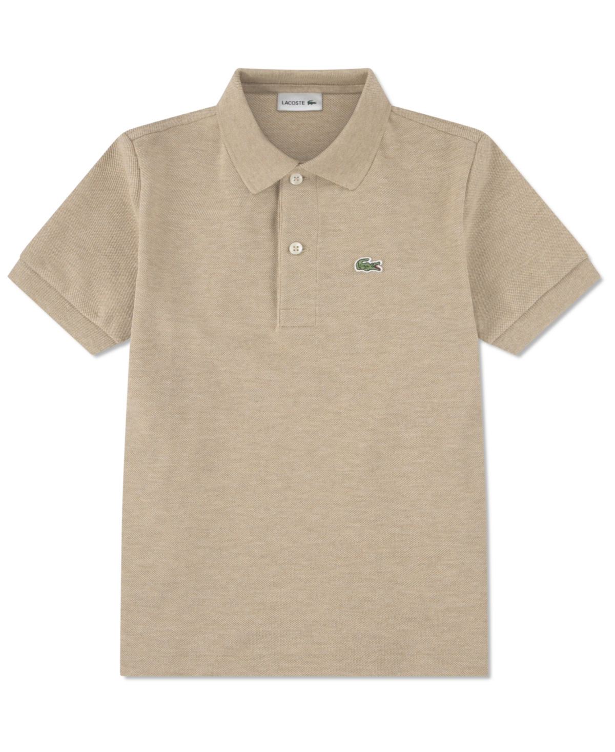 Lacoste Big Boys Cotton Petit Pique Polo Shirt In Burgundy