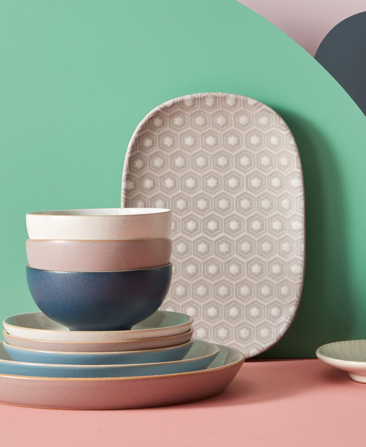 Denby Impression Assorted Salad Plates, Set of 4