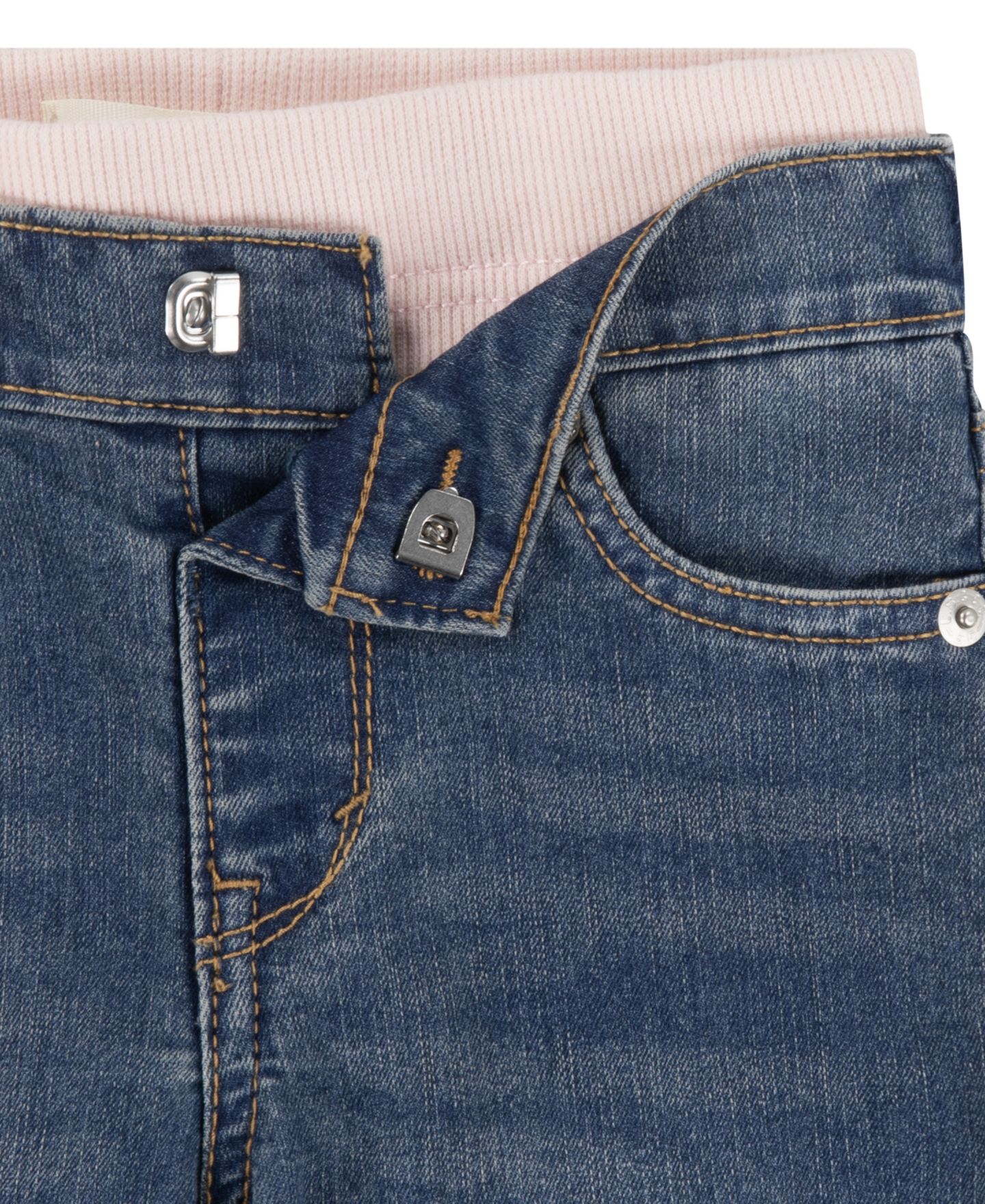 Джинсы Levi's Brandi Slim-Leg Jeans для девочек-малышей, цвет: Тёмный синий — фото 8