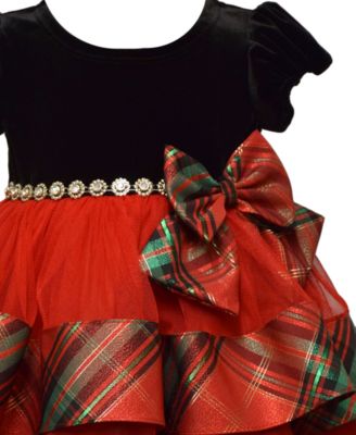 Baby Girls Tiered Plaid Dress