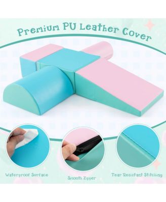 Toddler 5 PCS Climb & Crawl Activity Playset Soft Foam Block Play Structure