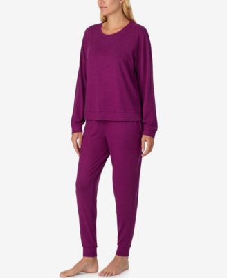 Women's 2-Piece Long Sleeves Top and Joggers Pajama Set