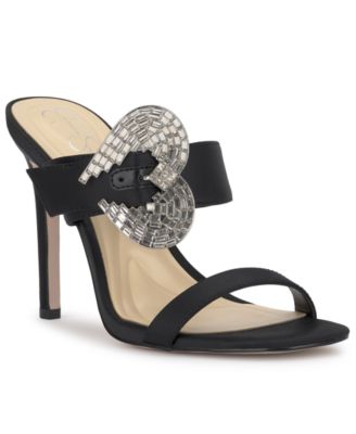 Women's Orrieta Heart Buckle Slip On Dress Sandals