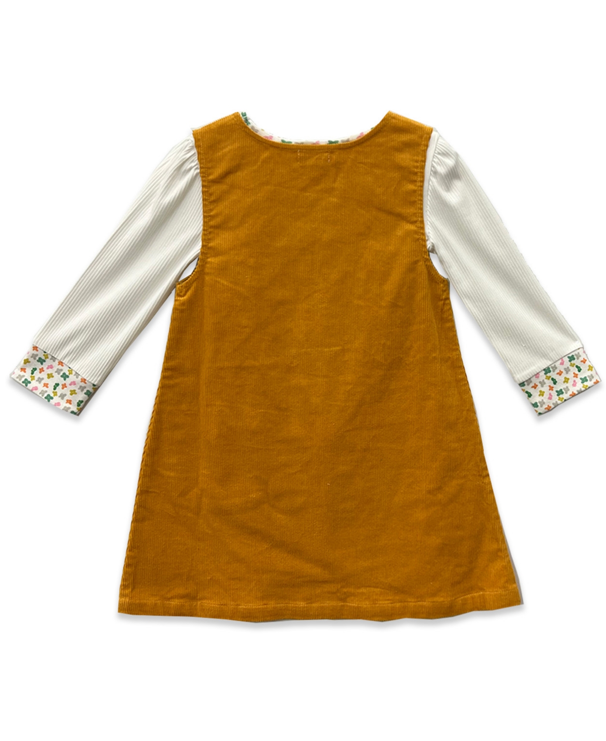 Blueberi Boulevard Girls 2t-6x 3- Piece Applique Jumper, Top And Crossbody Set In Brown