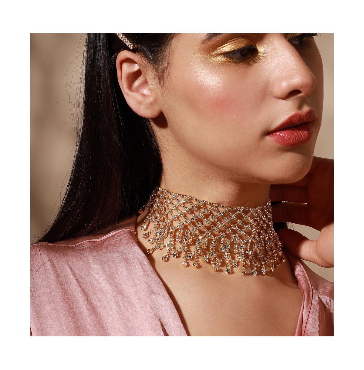 Sohi Crystal Choker Necklace
