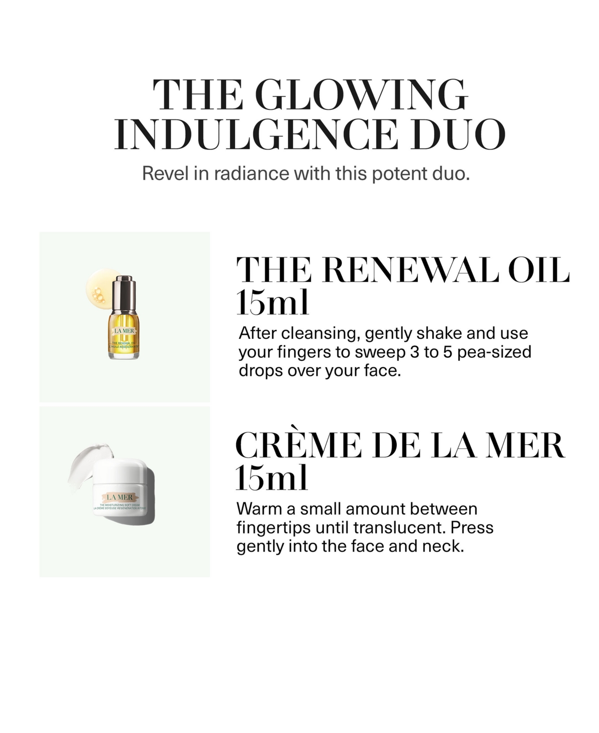 La Mer 2-pc. The Glowing Indulgence Duo Skin Care Set In Transparent