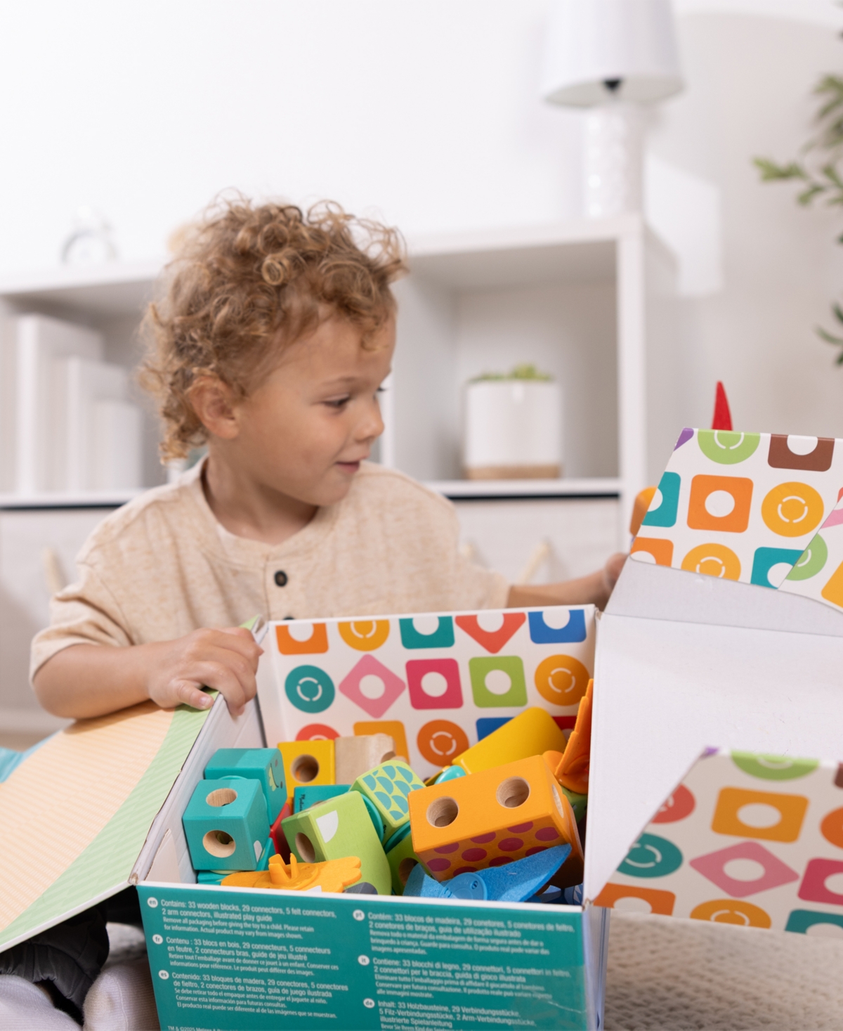 Melissa & Doug Dinosaur Blockables Play Set Toy In Multi