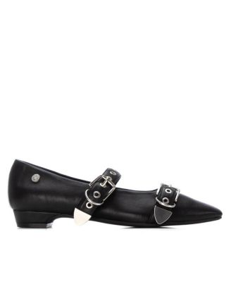 Women's Pointed Toe Mary Jane Ballet Flats By XTI