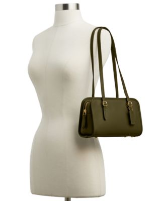 Swing Zip Small Leather Shoulder Bag