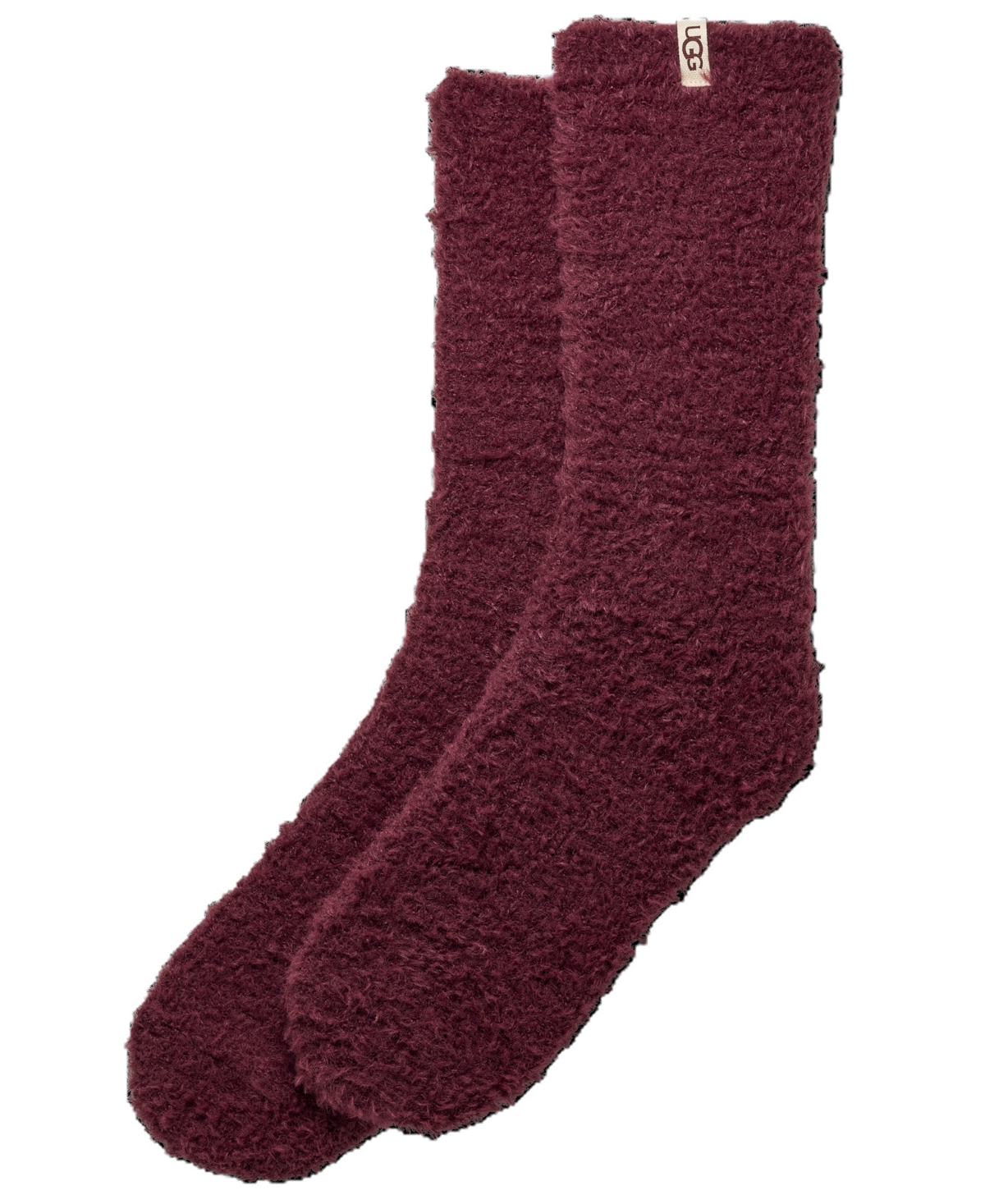 Ugg Women's Teddi Cozy Crew Socks In Burgundy