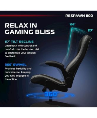 1 Pc Fabric & Metal Gaming Chair Floor Style 360 Swivel Rocker High Back Ergonomic Design Bedroom or Game Room