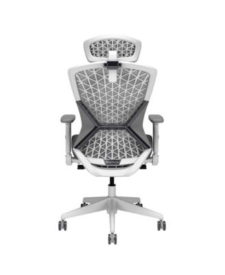Office Gaming Chair - High Back, Cooling Gel Seat - Ghost White