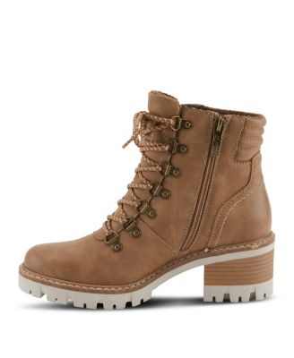 ROCKIES Hiking-Inspired Lace-Up Booties with Cushioned Insole