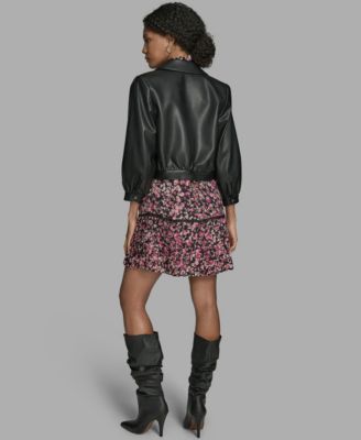 Women's Crop Button Front Jacket