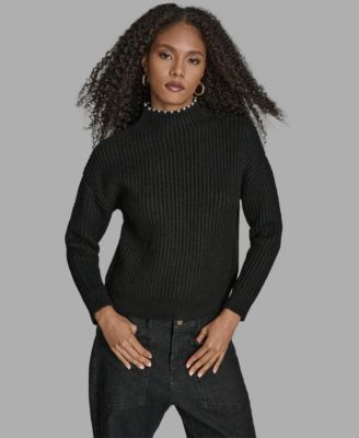 BCBG - Women's Long Sleeve Mock Neck Sweater