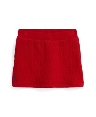 Girls' 2T-6X Quilted Cable-Motif Skirt