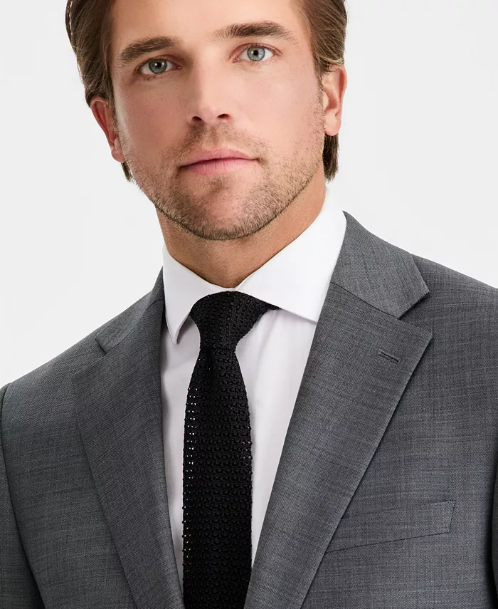Men's Slim-Fit Wool-Blend Stretch Suit Jackets - thumbnail 3