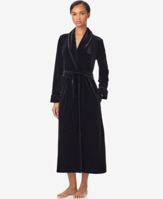 Women's Long Sleeves Shawl Collar Robe